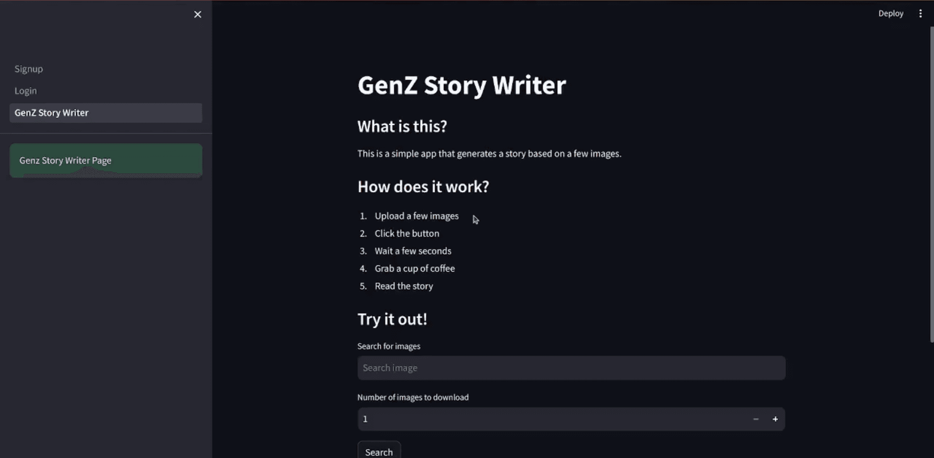 GenZ Story Writer