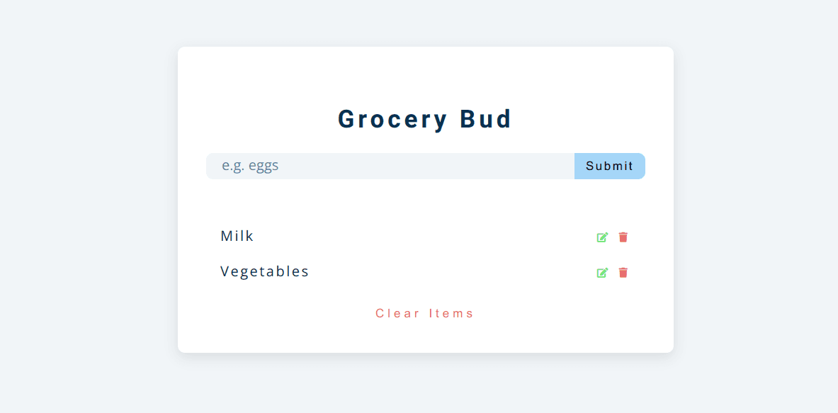 Grocery Bud